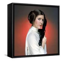 CARRIE FISHER. "Star Wars: Episode IV-A New Hope" [1977], directed by GEORGE LUCAS.-null-Framed Stretched Canvas