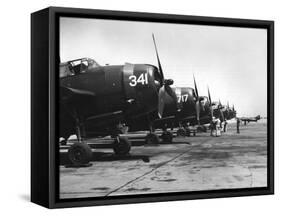 Carrier-Borne Planes to Be Transferred to the French with the Carrier 'Langley, 1951-null-Framed Stretched Canvas