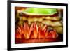 Carrion fly on the parasitic Rafflesia pricei flower, Borneo-Paul Williams-Framed Photographic Print