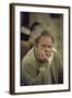 Carroll O'Connor Posing as Archie Bunker in TV Series All in the Family-Michael Rougier-Framed Photographic Print