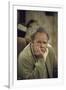 Carroll O'Connor Posing as Archie Bunker in TV Series All in the Family-Michael Rougier-Framed Photographic Print