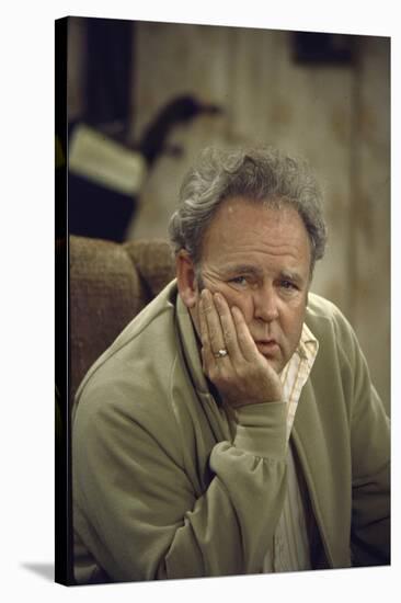Carroll O'Connor Posing as Archie Bunker in TV Series All in the Family-Michael Rougier-Stretched Canvas