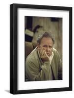 Carroll O'Connor Posing as Archie Bunker in TV Series All in the Family-Michael Rougier-Framed Photographic Print