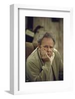 Carroll O'Connor Posing as Archie Bunker in TV Series All in the Family-Michael Rougier-Framed Photographic Print