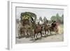 Carrosse Decorates for the Roses Parade Tournament in Pasadena, California, 1891. 19Th Century Colo-null-Framed Giclee Print