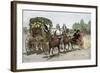 Carrosse Decorates for the Roses Parade Tournament in Pasadena, California, 1891. 19Th Century Colo-null-Framed Giclee Print