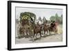 Carrosse Decorates for the Roses Parade Tournament in Pasadena, California, 1891. 19Th Century Colo-null-Framed Giclee Print