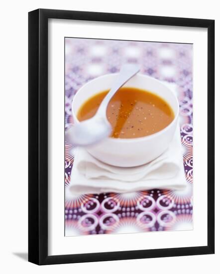 Carrot and Tomato Soup with Pepper-Maja Smend-Framed Photographic Print