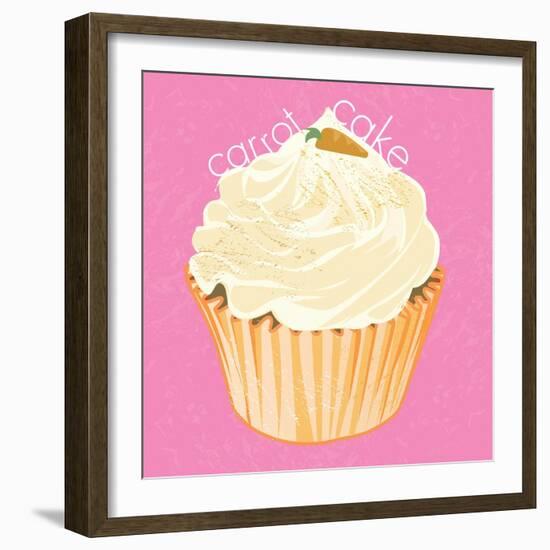 Carrot cake Cupcake, 2019,-Nancy Moniz Charalambous-Framed Giclee Print