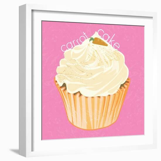 Carrot cake Cupcake, 2019,-Nancy Moniz Charalambous-Framed Giclee Print