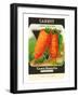 Carrot Seed Packet-null-Framed Art Print