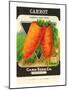 Carrot Seed Packet-null-Mounted Art Print