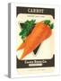 Carrot Seed Packet-null-Stretched Canvas