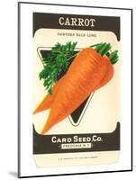 Carrot Seed Packet-null-Mounted Art Print