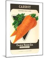 Carrot Seed Packet-null-Mounted Art Print