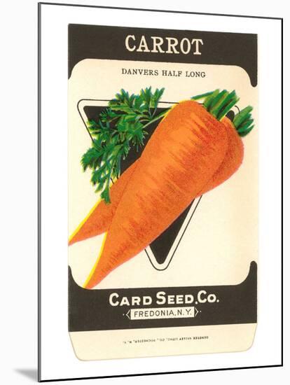 Carrot Seed Packet-null-Mounted Art Print