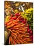 Carrots, Central Market, Malaga, Spain-Walter Bibikow-Stretched Canvas