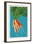 Carrots-Lantern Press-Framed Art Print