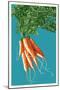 Carrots-Lantern Press-Mounted Art Print