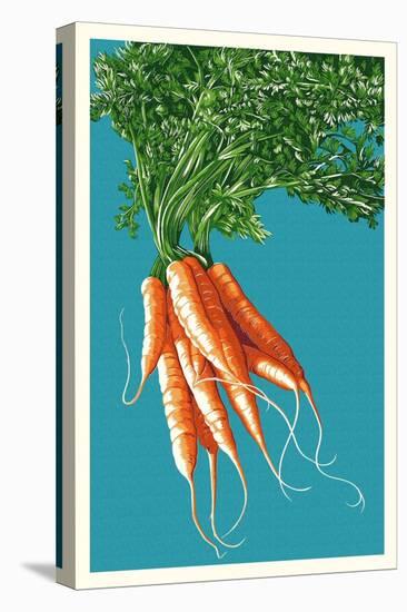 Carrots-Lantern Press-Stretched Canvas