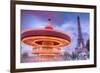 Carrousel with Eiffel Tower-harvepino-Framed Photographic Print