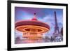 Carrousel with Eiffel Tower-harvepino-Framed Photographic Print