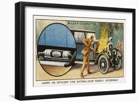 Carry an Efficient Fire Extinguisher Readily Accessible-null-Framed Art Print