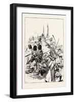 Carry High the Colours, the Guards Defending the Sandbag Battery at Inkerman-William Barnes Wollen-Framed Giclee Print