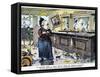 Carry Nation Cartoon, 1901-null-Framed Stretched Canvas