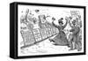 Carry Nation Cartoon, 1901-null-Framed Stretched Canvas