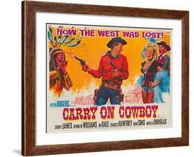 Carry on Cowboy-The Vintage Collection-Framed Giclee Print