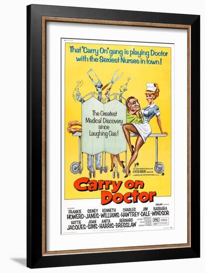 Carry on Doctor, 1967-null-Framed Art Print