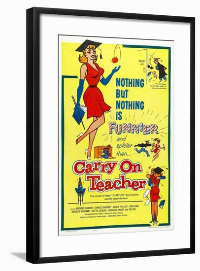 Carry on Teacher-null-Framed Art Print