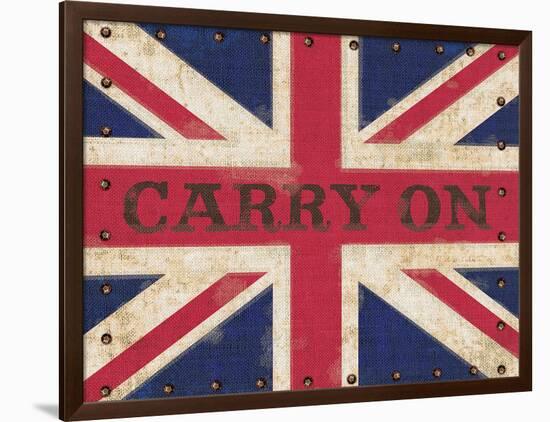 Carry on Union Jack-Sam Appleman-Framed Art Print