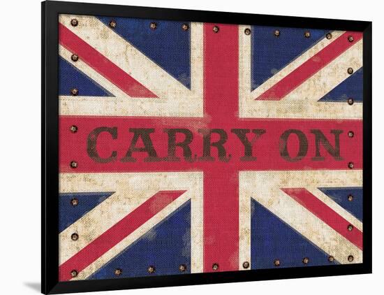 Carry on Union Jack-Sam Appleman-Framed Art Print