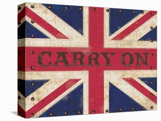 Carry on Union Jack-Sam Appleman-Stretched Canvas