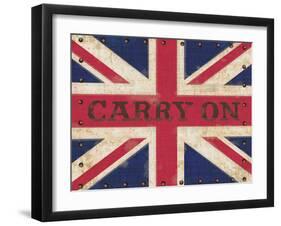 Carry on Union Jack-Sam Appleman-Framed Art Print