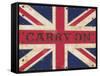 Carry on Union Jack-Sam Appleman-Framed Stretched Canvas