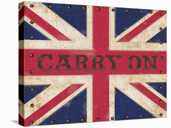 Carry on Union Jack-Sam Appleman-Stretched Canvas