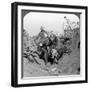 Carrying a Wounded Soldier to a First Aid Post, Passchendaele, Belgium, World War I, 1914-1918-null-Framed Photographic Print