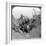 Carrying a Wounded Soldier to a First Aid Post, Passchendaele, Belgium, World War I, 1914-1918-null-Framed Photographic Print