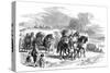 Carrying Bread to London on Pack-Horses, C1895-null-Stretched Canvas