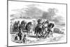 Carrying Bread to London on Pack-Horses, C1895-null-Mounted Giclee Print