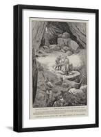 Carrying Captain Lloyd Off the Field During an Engagement-William Ralston-Framed Giclee Print