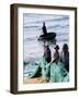 Carrying Fishing Nets Up the Beach after the Day's Work-Paul Harris-Framed Photographic Print