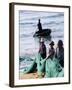 Carrying Fishing Nets Up the Beach after the Day's Work-Paul Harris-Framed Photographic Print