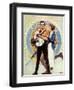 Carrying On (or Veteran with Wife and Child)-Norman Rockwell-Framed Giclee Print