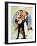 Carrying On (or Veteran with Wife and Child)-Norman Rockwell-Framed Giclee Print