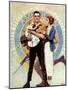 Carrying On (or Veteran with Wife and Child)-Norman Rockwell-Mounted Giclee Print