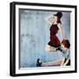 Carrying On-Clayton Rabo-Framed Giclee Print